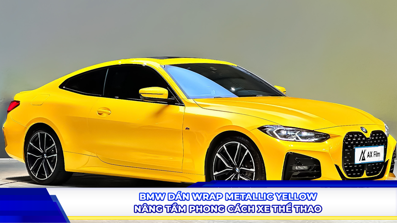 BMW dán wrap Metallic Yellow - Nâng tầm phong cách xe thể thao